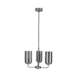Dunelm Palazzo 3 Light Smoked Glass Chandelier 12 Dunelm Palazzo 3 Light Smoked Glass Chandelier -Dunelm Shop 1000169212 alt04