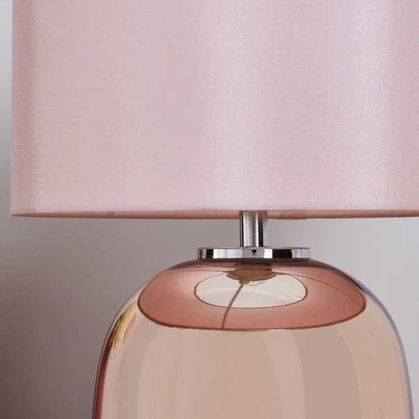Dunelm Seychelles Mini Blush Pink Table Lamp 5 Dunelm Seychelles Mini Blush Pink Table Lamp - Image 3
