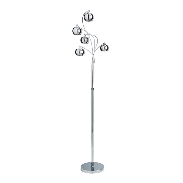Dunelm Seychelles Smoked 5 Light Floor Lamp 7 Dunelm Seychelles Smoked 5 Light Floor Lamp - Image 5
