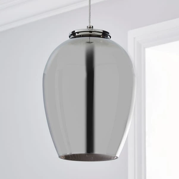 Dunelm Seychelles Smoked Pendant Ceiling Fitting 4 Dunelm Seychelles Smoked Pendant Ceiling Fitting - Image 2