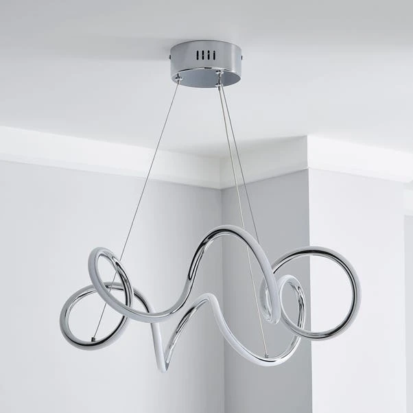 Dunelm Skylar Curly LED Ceiling Fitting 4 Dunelm Skylar Curly LED Ceiling Fitting - Image 2