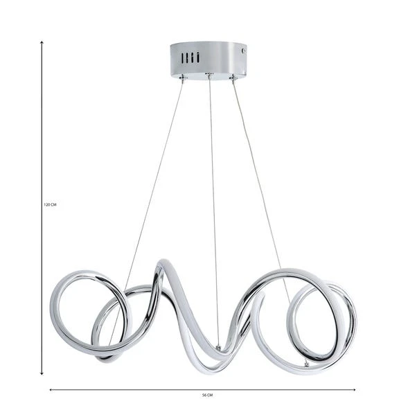 Dunelm Skylar Curly LED Ceiling Fitting 8 Dunelm Skylar Curly LED Ceiling Fitting - Image 6