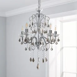Dunelm Sophy 5 Light Chandelier 9 Dunelm Sophy 5 Light Chandelier -Dunelm Shop 1000169240 alt01