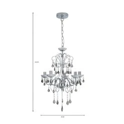 Dunelm Sophy 5 Light Chandelier 13 Dunelm Sophy 5 Light Chandelier -Dunelm Shop 1000169240 alt07