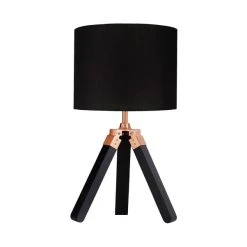 Dunelm Trio Tripod Black And Copper Table Lamp 12 Dunelm Trio Tripod Black And Copper Table Lamp -Dunelm Shop 1000169252 alt04