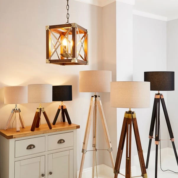 Dunelm Trio Tripod Black And Copper Table Lamp 8 Dunelm Trio Tripod Black And Copper Table Lamp - Image 6