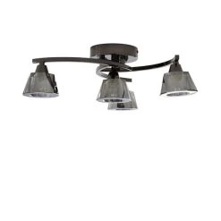 Dunelm Vanessa Smoked 4 Light Flush Ceiling Fitting 12 Dunelm Vanessa Smoked 4 Light Flush Ceiling Fitting -Dunelm Shop 1000169256 alt04