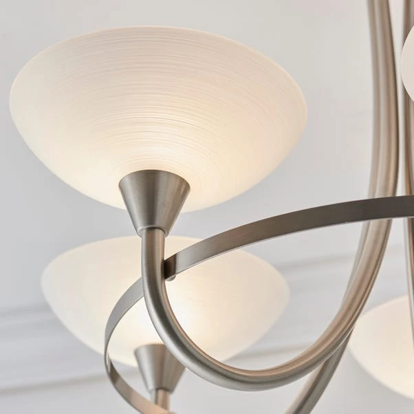 Vogue Lighting Vogue Cagney 5 Light Semi Flush Ceiling Fitting Chrome 8 Vogue Lighting Vogue Cagney 5 Light Semi Flush Ceiling Fitting Chrome - Image 6