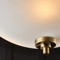 Vogue Lighting Vogue Welles 3 Light Flush Ceiling Fitting Brass 9 Vogue Lighting Vogue Welles 3 Light Flush Ceiling Fitting Brass -Dunelm Shop 1000169432 alt02