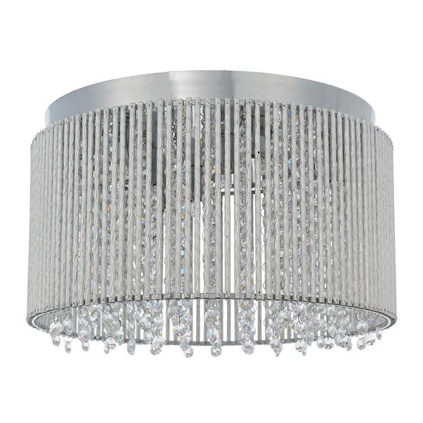 Vogue Lighting Vogue Galina 10 Light Crystal Flush Fitting Chrome 8 Vogue Lighting Vogue Galina 10 Light Crystal Flush Fitting Chrome - Image 6