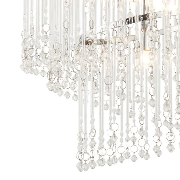 Vogue Lighting Vogue Camile 4 Light Spiral Flush Ceiling Fitting Chrome 4 Vogue Lighting Vogue Camile 4 Light Spiral Flush Ceiling Fitting Chrome - Image 2