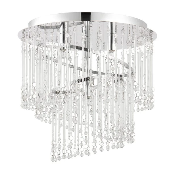 Vogue Lighting Vogue Camile 4 Light Spiral Flush Ceiling Fitting Chrome 5 Vogue Lighting Vogue Camile 4 Light Spiral Flush Ceiling Fitting Chrome - Image 3