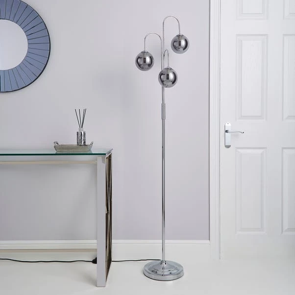 Dunelm Gigi 3 Light Chrome Floor Lamp 4 Dunelm Gigi 3 Light Chrome Floor Lamp - Image 2
