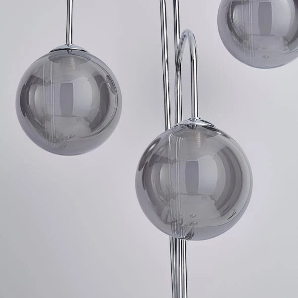 Dunelm Gigi 3 Light Chrome Floor Lamp 5 Dunelm Gigi 3 Light Chrome Floor Lamp - Image 3