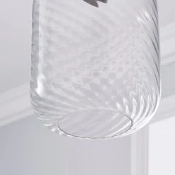 Dunelm Elodie Ribbed Glass Easy Fit Pendant Clear Lustre 10 Dunelm Elodie Ribbed Glass Easy Fit Pendant Clear Lustre -Dunelm Shop 1000180648 alt02