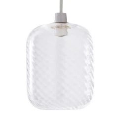 Dunelm Elodie Ribbed Glass Easy Fit Pendant Clear Lustre 11 Dunelm Elodie Ribbed Glass Easy Fit Pendant Clear Lustre -Dunelm Shop 1000180648 alt05