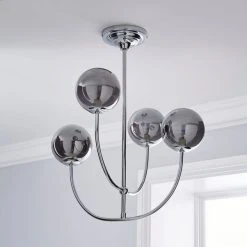 Dunelm Gigi Chrome Ceiling Fitting 9 Dunelm Gigi Chrome Ceiling Fitting -Dunelm Shop 1000180652 alt01