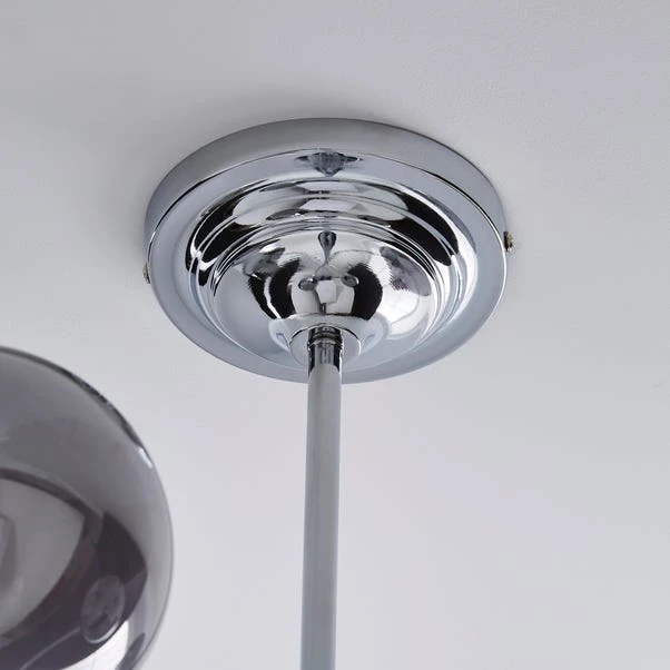 Dunelm Gigi Chrome Ceiling Fitting 6 Dunelm Gigi Chrome Ceiling Fitting - Image 4