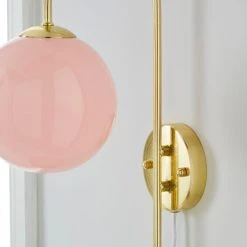 Dunelm Gigi Easy Fit Plug In Pink Wall Light 10 Dunelm Gigi Easy Fit Plug In Pink Wall Light -Dunelm Shop 1000180653 alt02
