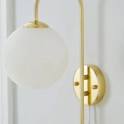 Dunelm Gigi Easy Fit Plug In White Wall Light -Dunelm Shop 1000180654 alt02