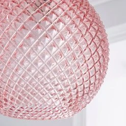 Dunelm Elodie Faceted Glass Easy Fit Pendant Blush Lustre 10 Dunelm Elodie Faceted Glass Easy Fit Pendant Blush Lustre -Dunelm Shop 1000180657 alt02