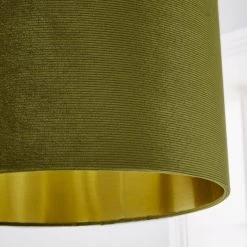 Dunelm Moss Green Santos Velvet Corduroy Shade -Dunelm Shop 1000181099 alt02