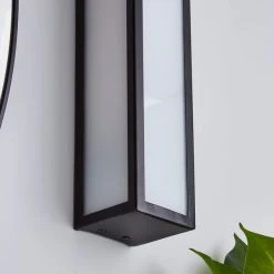 Dunelm Fletcher Boxed Bathroom Wall Light Black -Dunelm Shop 1000182535 alt02
