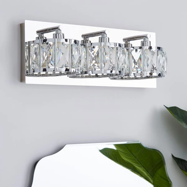 Dunelm Kylie Bathroom 3 Light Wall Light 4 Dunelm Kylie Bathroom 3 Light Wall Light - Image 2