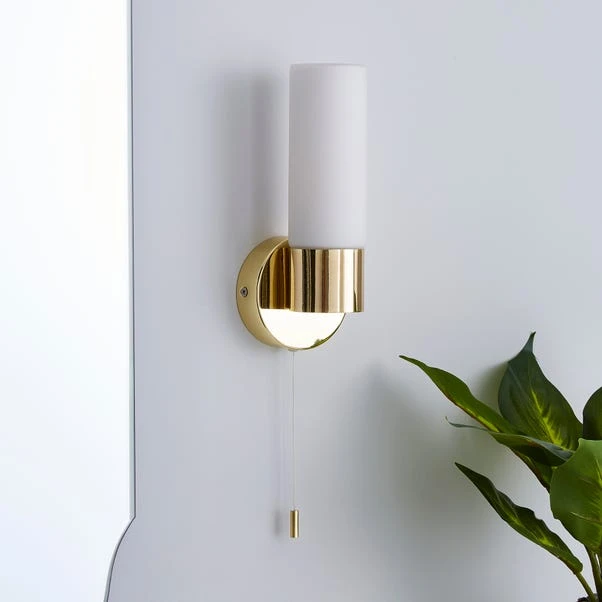 Dunelm Porto Bathroom Wall Light Brass 4 Dunelm Porto Bathroom Wall Light Brass - Image 2