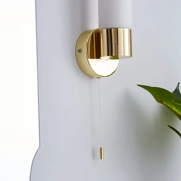 Dunelm Porto Bathroom Wall Light Brass 5 Dunelm Porto Bathroom Wall Light Brass - Image 3