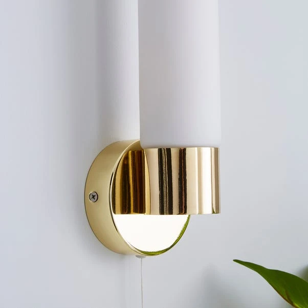 Dunelm Porto Bathroom Wall Light Brass 6 Dunelm Porto Bathroom Wall Light Brass - Image 4