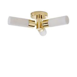 Dunelm Porto Bathroom 3 Light Ceiling Fitting Brass -Dunelm Shop 1000182553 alt05