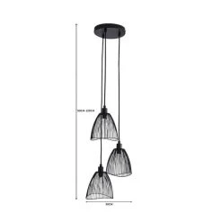 Elements Jaula Black Cluster Ceiling Fitting 13 Elements Jaula Black Cluster Ceiling Fitting -Dunelm Shop 1000182569 alt07
