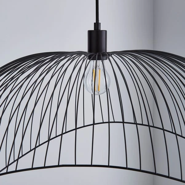 Elements Jaula 70cm Ceiling Fitting Black 5 Elements Jaula 70cm Ceiling Fitting Black - Image 3