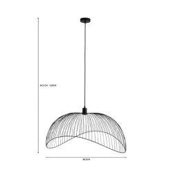 Elements Jaula 70cm Ceiling Fitting Black 13 Elements Jaula 70cm Ceiling Fitting Black -Dunelm Shop 1000182570 alt07