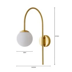 Dunelm Eniola Easy Fit Plug In Wall Light Gold 13 Dunelm Eniola Easy Fit Plug In Wall Light Gold -Dunelm Shop 1000182573 alt07