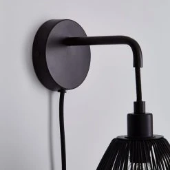 Elements Jaula Wall Light Black 11 Elements Jaula Wall Light Black -Dunelm Shop 1000182574 alt03