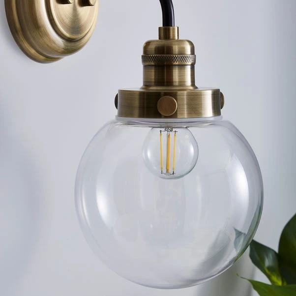 Dunelm Broden Bathroom Wall Light Ant Brass 5 Dunelm Broden Bathroom Wall Light Ant Brass - Image 3