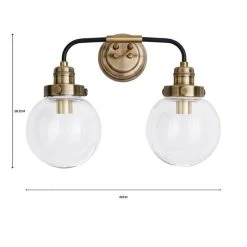 Dunelm Broden Bathroom 2 Light Wall Light Antique Brass 12 Dunelm Broden Bathroom 2 Light Wall Light Antique Brass -Dunelm Shop 1000182578 alt07