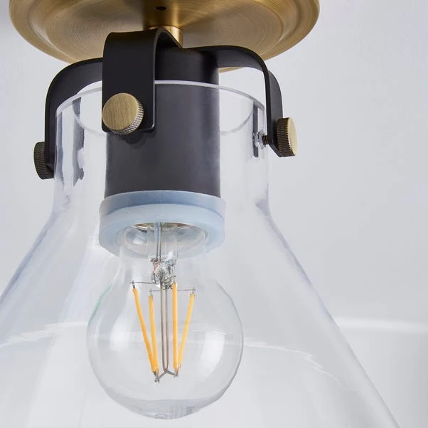 Dunelm Paulson Bathroom Flush Fitting Antique Brass 5 Dunelm Paulson Bathroom Flush Fitting Antique Brass - Image 3