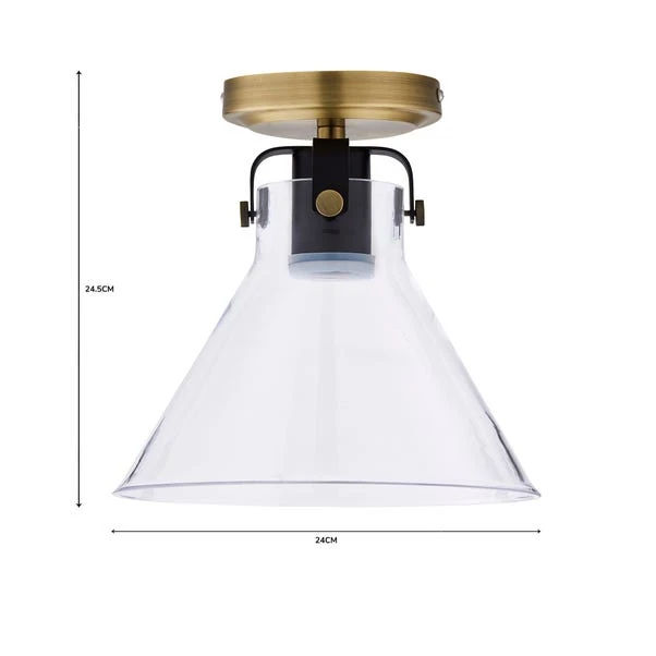 Dunelm Paulson Bathroom Flush Fitting Antique Brass 8 Dunelm Paulson Bathroom Flush Fitting Antique Brass - Image 6