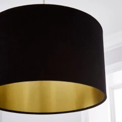 Dunelm Clara Velvet Shade 40cm Black -Dunelm Shop 1000182764 alt02