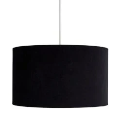 Dunelm Clara Velvet Shade 40cm Black -Dunelm Shop 1000182764 alt05