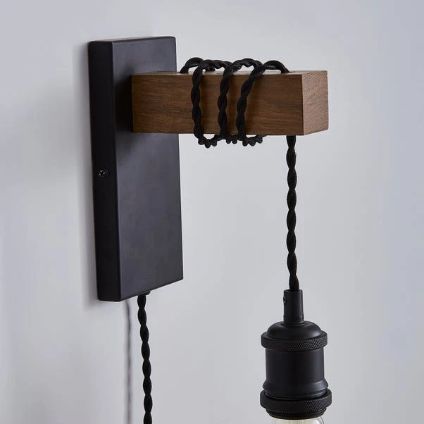 Dunelm Fulton Easy Fit Plug In Wall Light 5 Dunelm Fulton Easy Fit Plug In Wall Light - Image 3