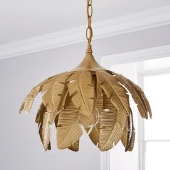 Dunelm Farrah Palm Leaf Ceiling Fitting Gold 9 Dunelm Farrah Palm Leaf Ceiling Fitting Gold -Dunelm Shop 1000182784 alt01