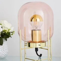 Elements Dayo Table Lamp Pink 10 Elements Dayo Table Lamp Pink -Dunelm Shop 1000182797 alt03