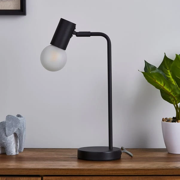 Dunelm Bradford Desk Lamp Matt Black 4 Dunelm Bradford Desk Lamp Matt Black - Image 2