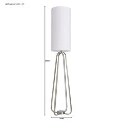 Dunelm Robyn Dual Lit Integrated LED Floor Lamp White 13 Dunelm Robyn Dual Lit Integrated LED Floor Lamp White -Dunelm Shop 1000182924 alt07