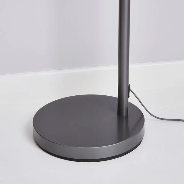 Dunelm Echo Organza Arc Floor Lamp Grey 6 Dunelm Echo Organza Arc Floor Lamp Grey - Image 4