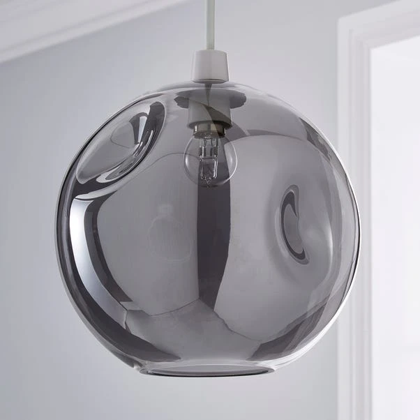 Dunelm Alexis Glass Easy-Fit Pendant 25cm 4 Dunelm Alexis Glass Easy-Fit Pendant 25cm - Image 2